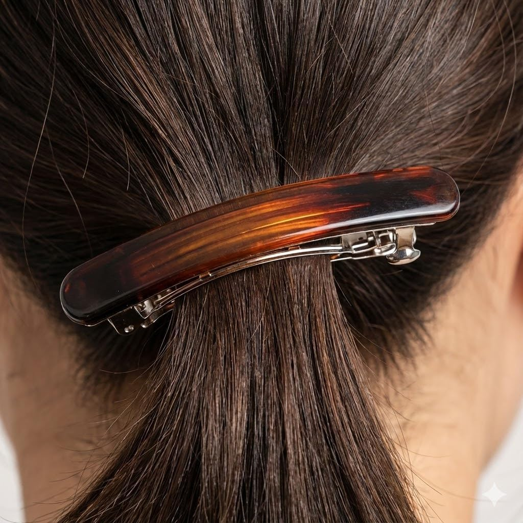 8 Pcs Hair Clips, Tortoise Shell Hair Clips Women and French Hair Clip Set for Girls, Ladies for Daily Styling, Parties, Work (Multi-Colour)