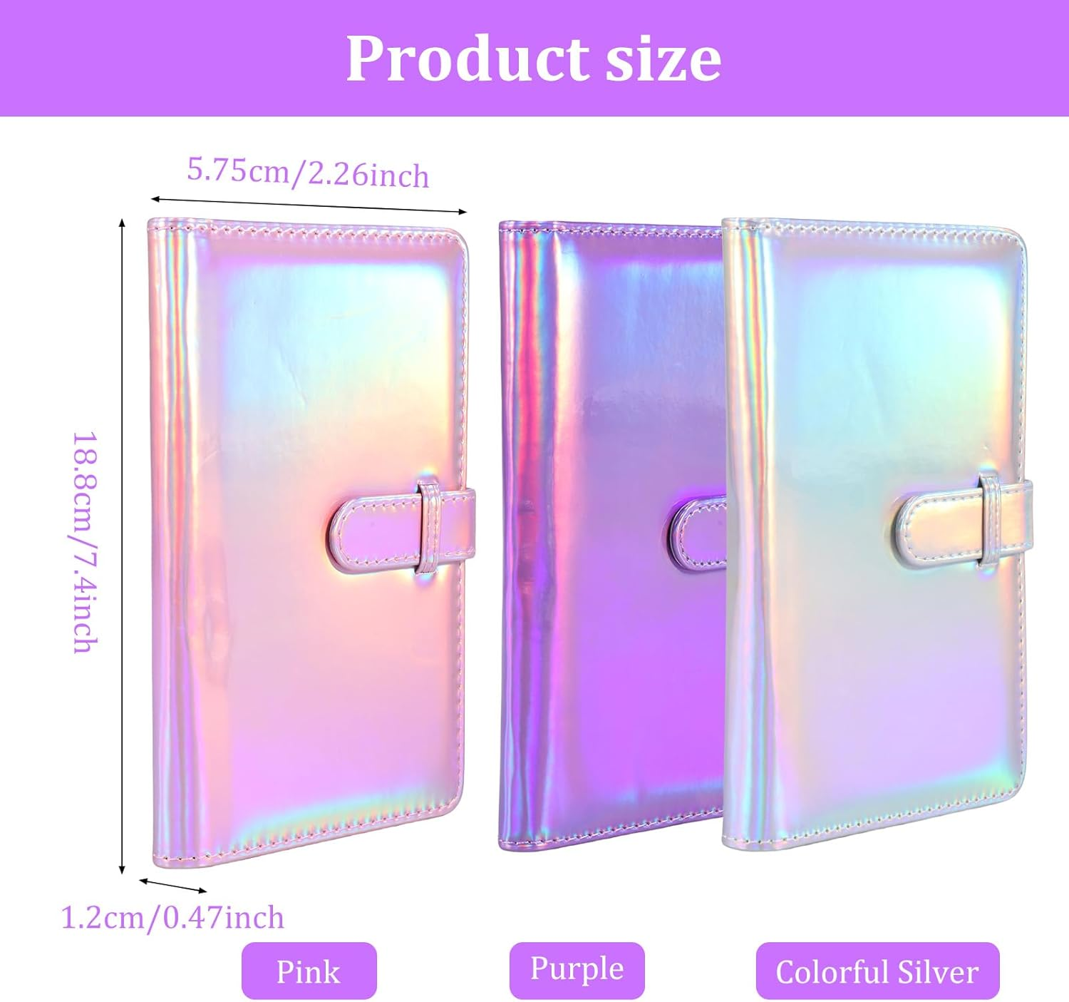 3Pcs 96 Pockets Mini Small Album for 5X8Cm Film Large Capacity Portable Photo Album Book for Boy Girl Birthday Wedding image number 6