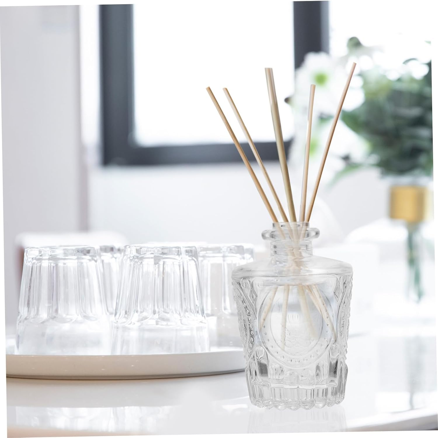 GARVALON 2Pcs Car Air Vent Aromatherapy Essential Oil Bottle Decorative Bottle Perfume Dispenser image number 6