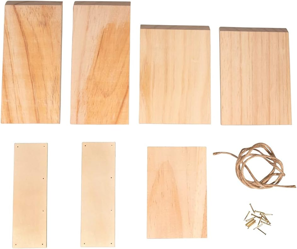 Rayher 70052505 Bird Feeder Kit, Wood, FSC Certified, 19.5 X 9.8 X 25 Cm, Small Bird House, for Painting, Feeding House image number 6