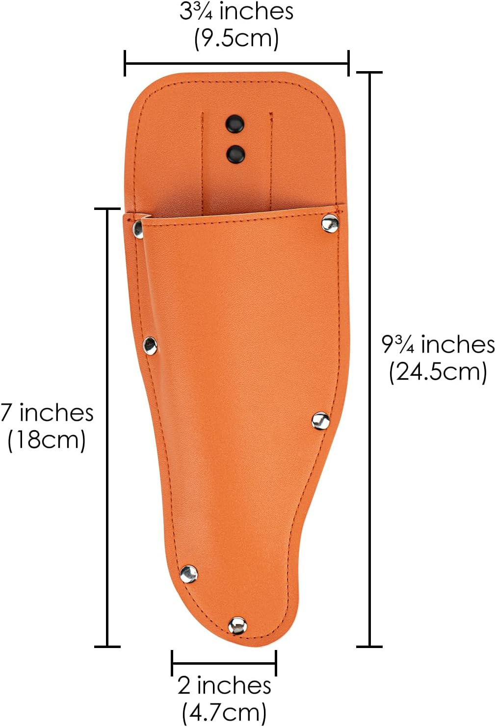 Black Pruning Shear Bag, Gardening Pruner Shears, Sheath Pruner, Sheath Protective Case, Pruning Shear Tool Belt Holder 9.84 X 3.93 X 0.74 Inches (Orange) image number 5