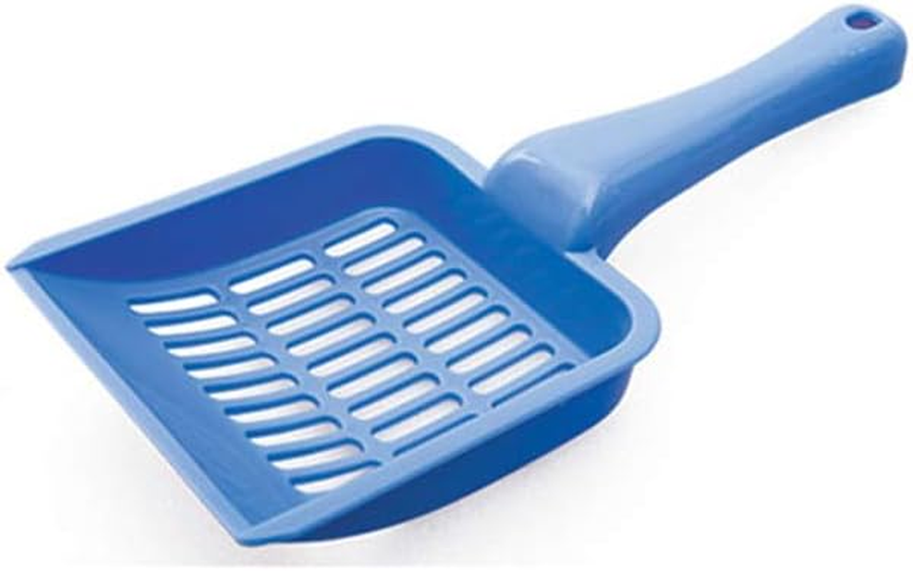 POOWEE! Plastic Litter Scoop for Cats, Height 23Cm &ndash; Easy-Clean Sifter Scoop with High Sides, Strong Plastic & Hanging Loop, Suitable for All Cat Litter Types