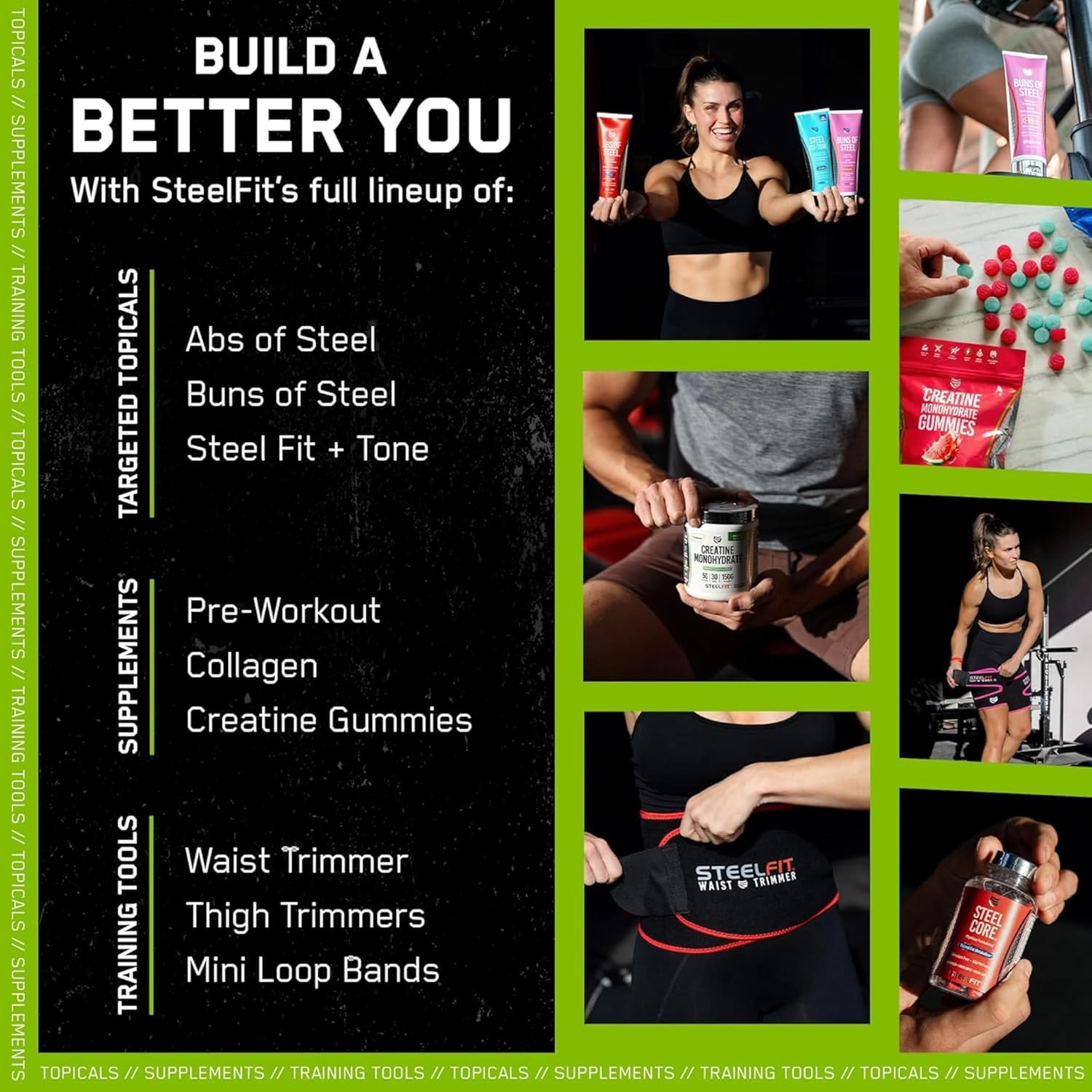 Pure Steel Creapure&reg;, Steelfit, Pure Creatine Monohydrate, Unflavored, Gluten Free, Vegan, 100 Servings, 500 Grams image number 1