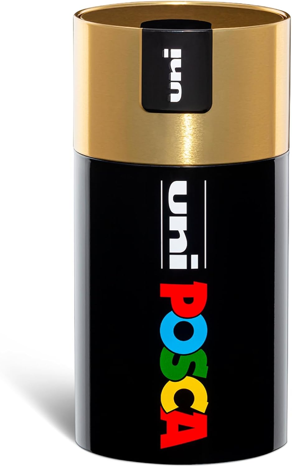 POSCA UNI GIFT BOX, 18 Markers, Medium round Tip, 2.5Mm, Aluminium Box, Gold Lid