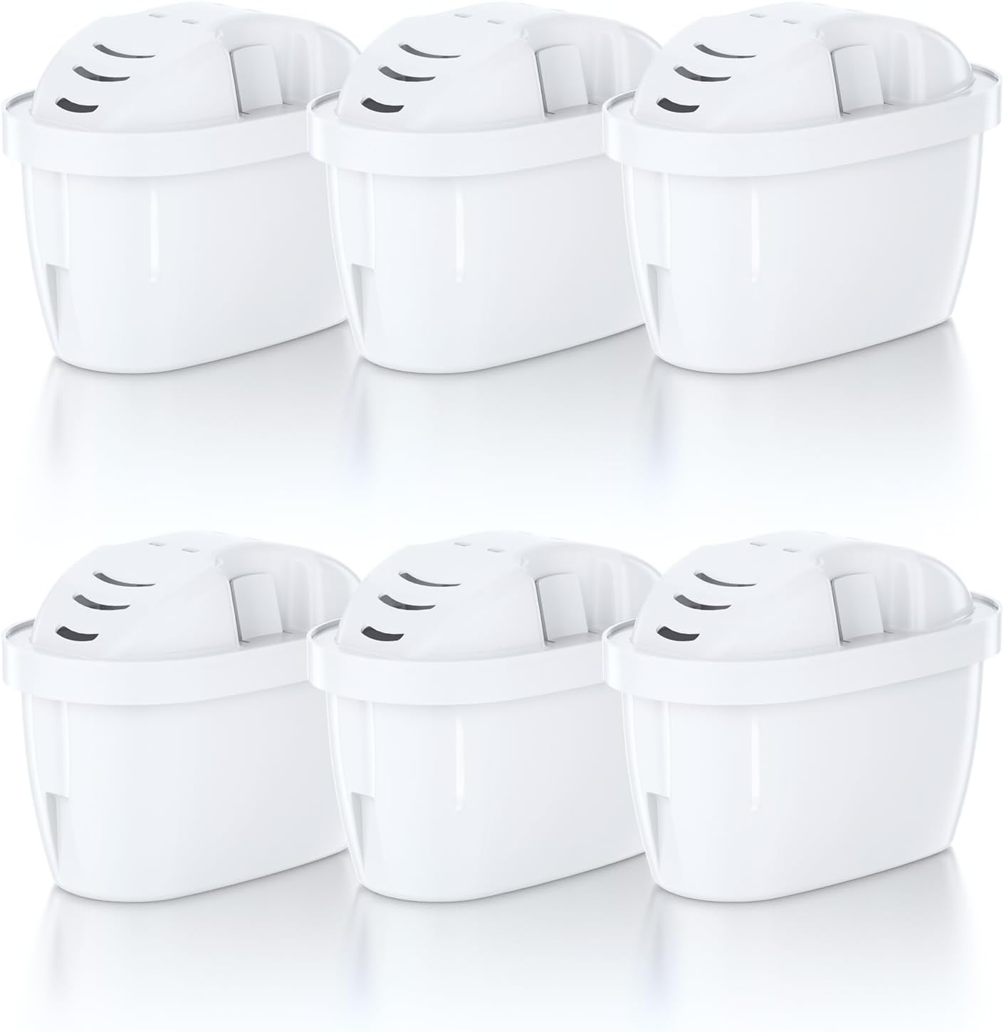 Brita Maxtra+ Filter Replacement &ndash; Compatible with Marella, Aluna, Style, Flow & More &ndash; 5-Stage Filtration with Mineral Retention &ndash; Bpa-Free 6 Pack for Tea, Coffee & Cooking image number 1