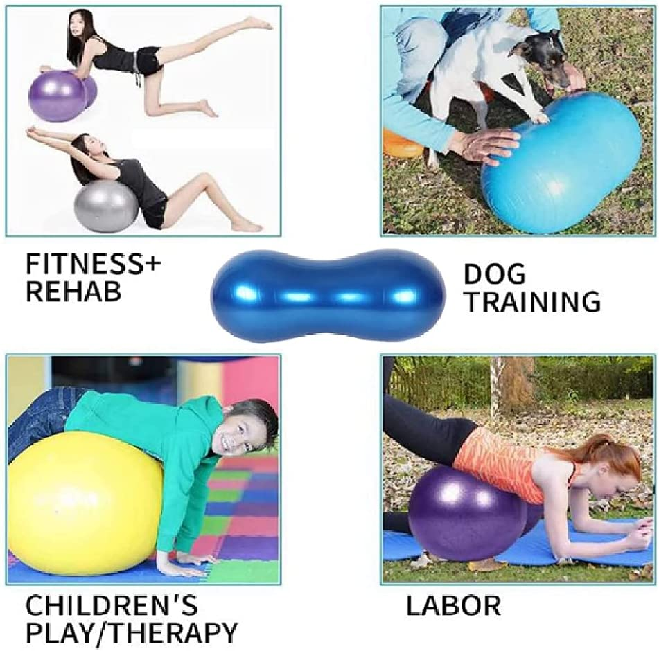 Peanut Type Yoga Balance Ball Fitness Ball with Pump for Beginners Peanut Ball Gym Rehabilitation Weight Loss Fitness image number 1