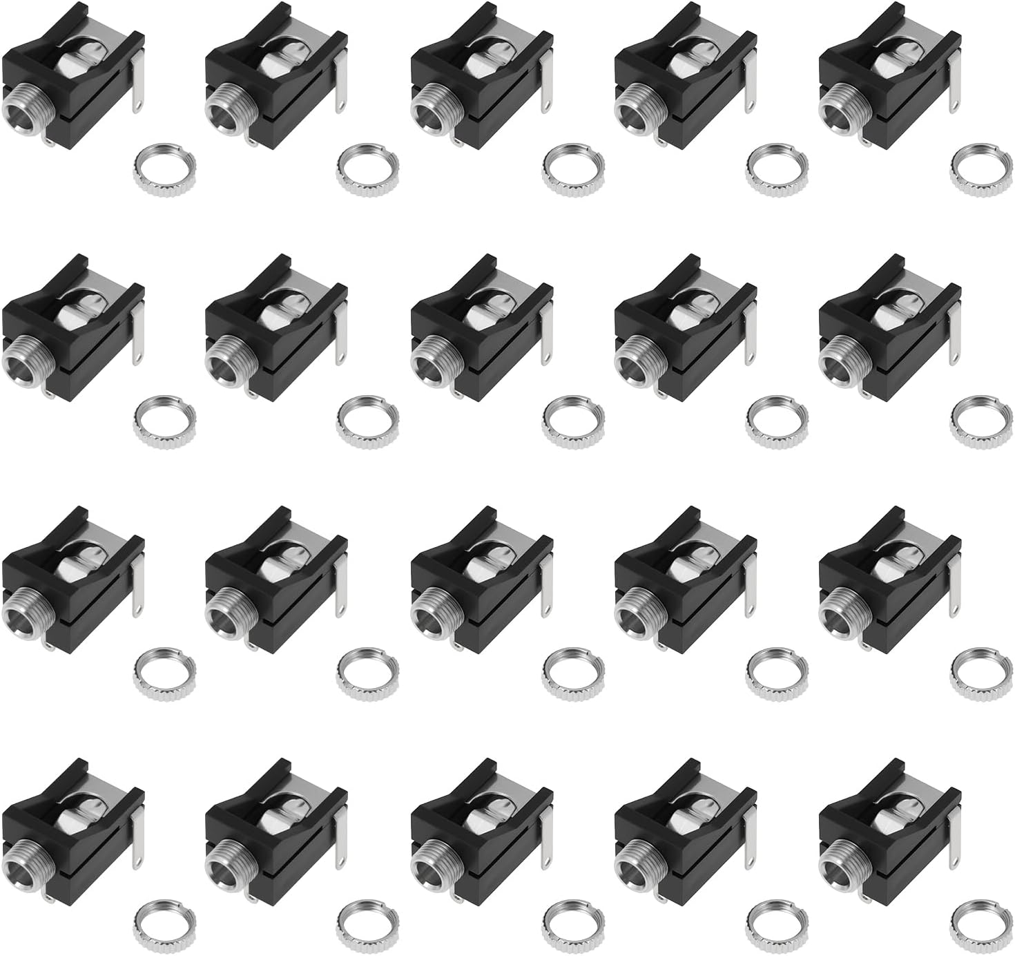 Emagtech 20Pcs 3.5MM 3Pin Female Audio Connector PJ302M Suitable for Audio Equipment Repair DIY Project Industrial and Professional Equipment image number 6