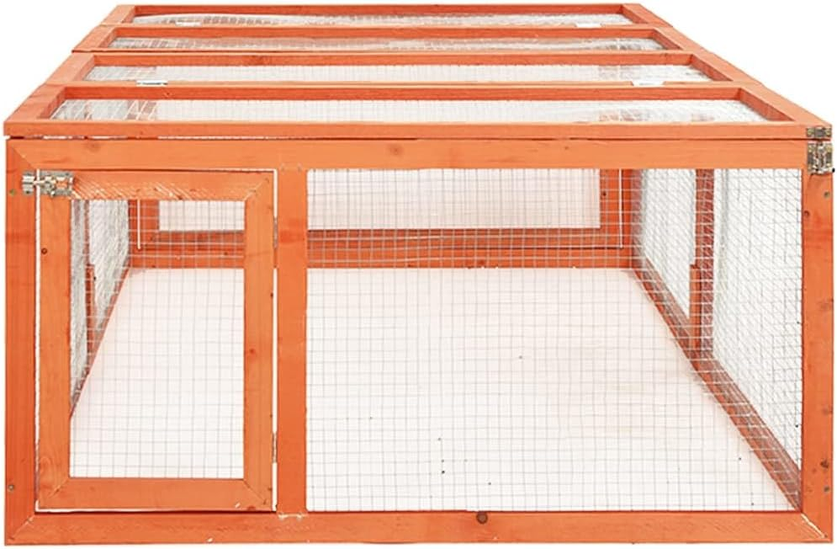 Rabbit Hutch 183X90X46.5 Cm Solid Firwood Outdoor Pet House Small Animal Cage image number 2