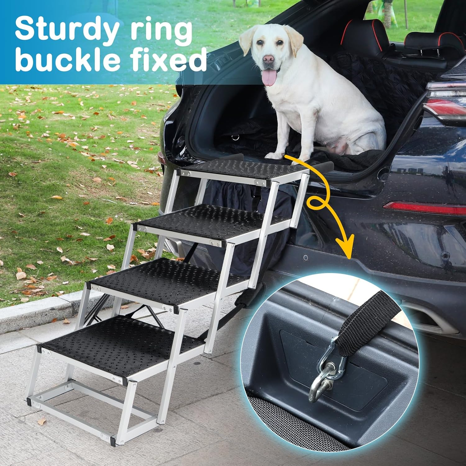 Uross Dog Car Ramp for Large Dogs, 5 Step image number 5