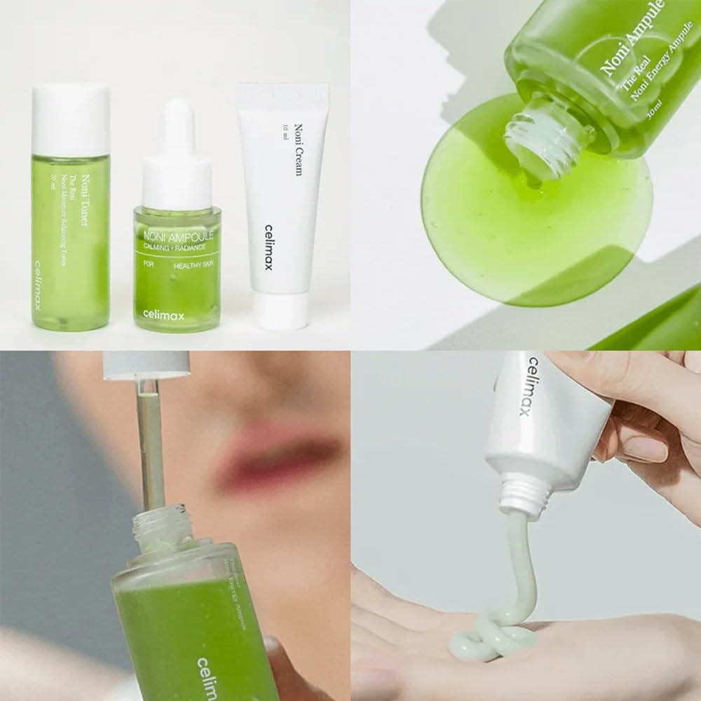 Celimax the Real Noni Starter Kit 3 Pcs Kit - Toner: 30Ml Ampoule: 10Ml Cream: 10Ml image number 4