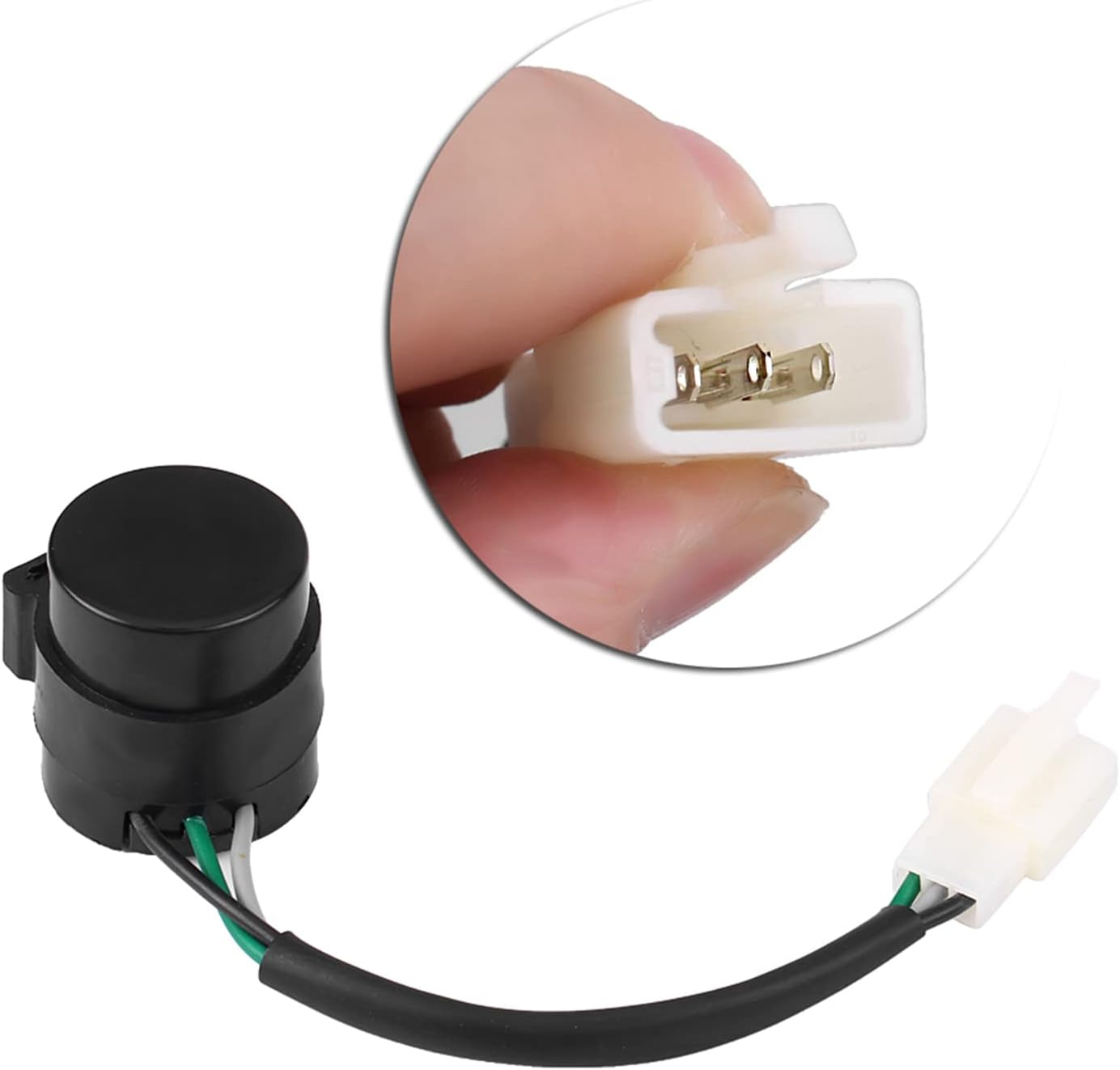 Qiilu 3-Pin Turn Signal Flasher Relay round Flasher Blinker Relay for GY6 50-250Cc Motorcycles Scooters Moped ATV, Motorbike Accessories image number 2