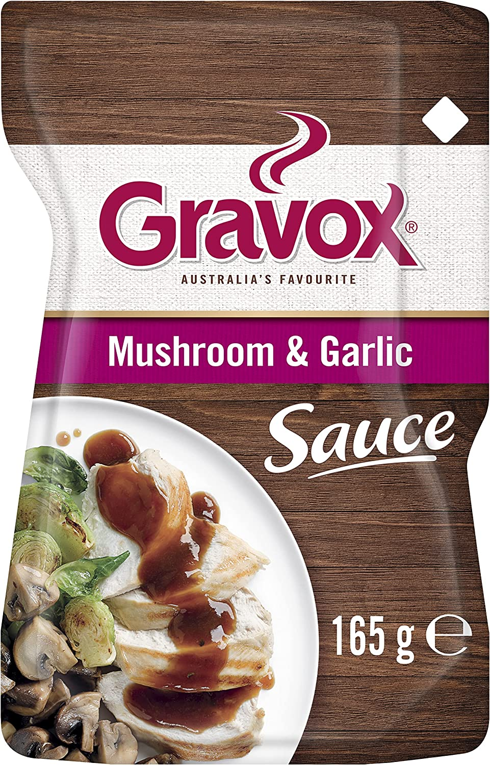 Gravox Mushroom and Garlic Sauce Pouch Liquid Pouch for Gravy and Liquid Stock Instant Sauce 165G image number 2