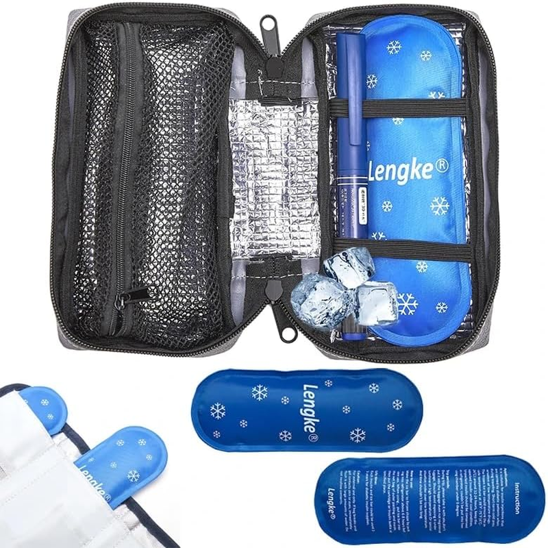 Ice Packs for Insulin Travel Case - Reusable Cooler Suitable for Diabetic Insulin Storage Bag - Blue-4Pcs image number 6