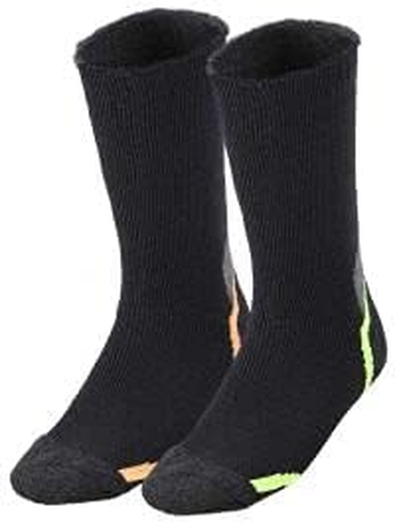 2 Pairs Mens Bonds Acrylic Work Socks Ultimate Comfort Crew Black High S8697D