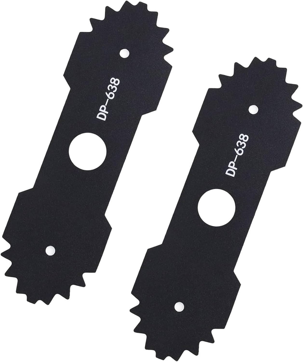 2 PCS Lawn Mower Edger Blades with Teeth, Lawn Trimming Machine Blade, Electric Lawn Edger Blade Compatible with Ryobi Edger RY13050 RY13050A RY15518 RY40030, Heavy Duty Steel Edger Blade Replacement image number 2