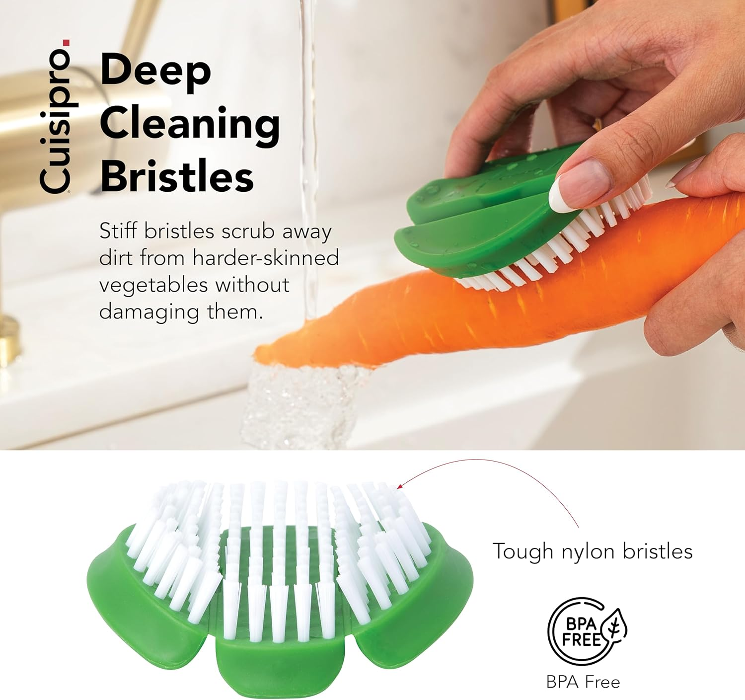 Cuisipro Flexible Vegetable Brush, Green image number 6