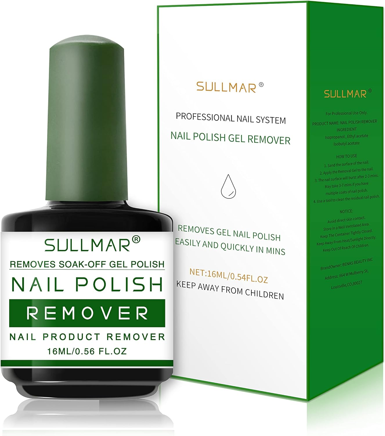 Nail Polish Remover for Nails 1-3 Minutes Easy and Quick Gel Remover for Nails Gel Nail Polish Remover Removedor De Esmalte Gel 15Ml