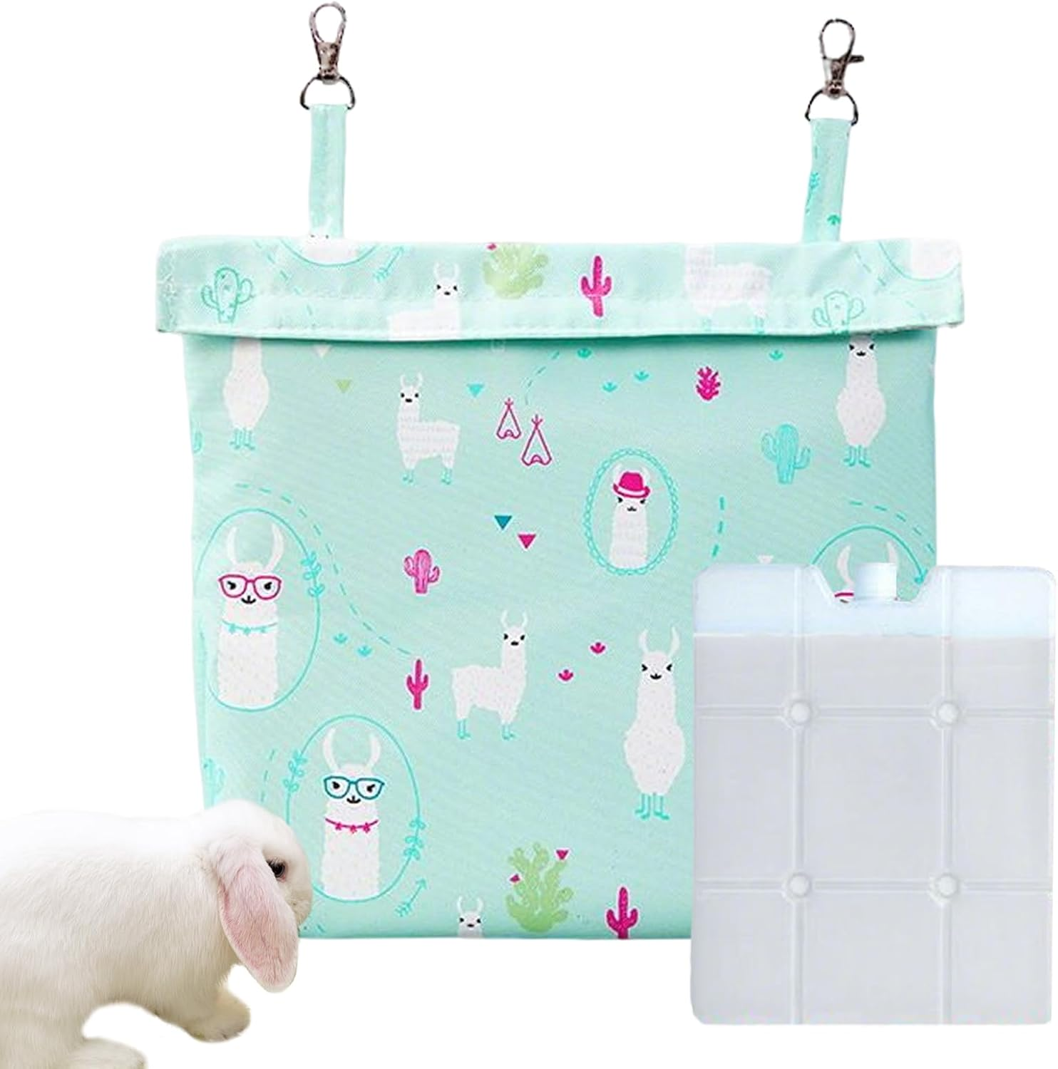 Pet Cage Ice Pack - Cooling Pouch for Small Animals - Reusable Small Animals Cage Ice Pack for Rodents Rabbits Guinea Pigs Indoor Travel image number 3