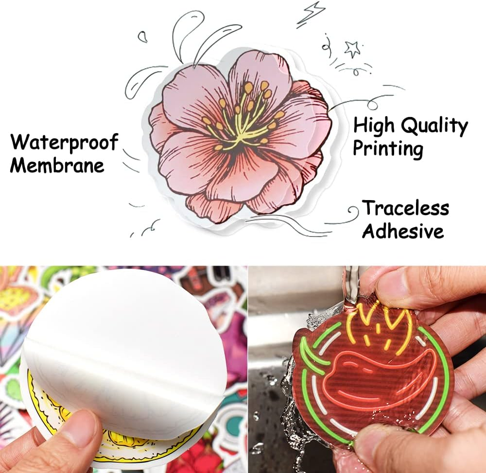 Cute VSCO Stickers Set 250 Pieces for Girls Kids Waterproof Deal for Hydroflasks Laptops Scrapbooking