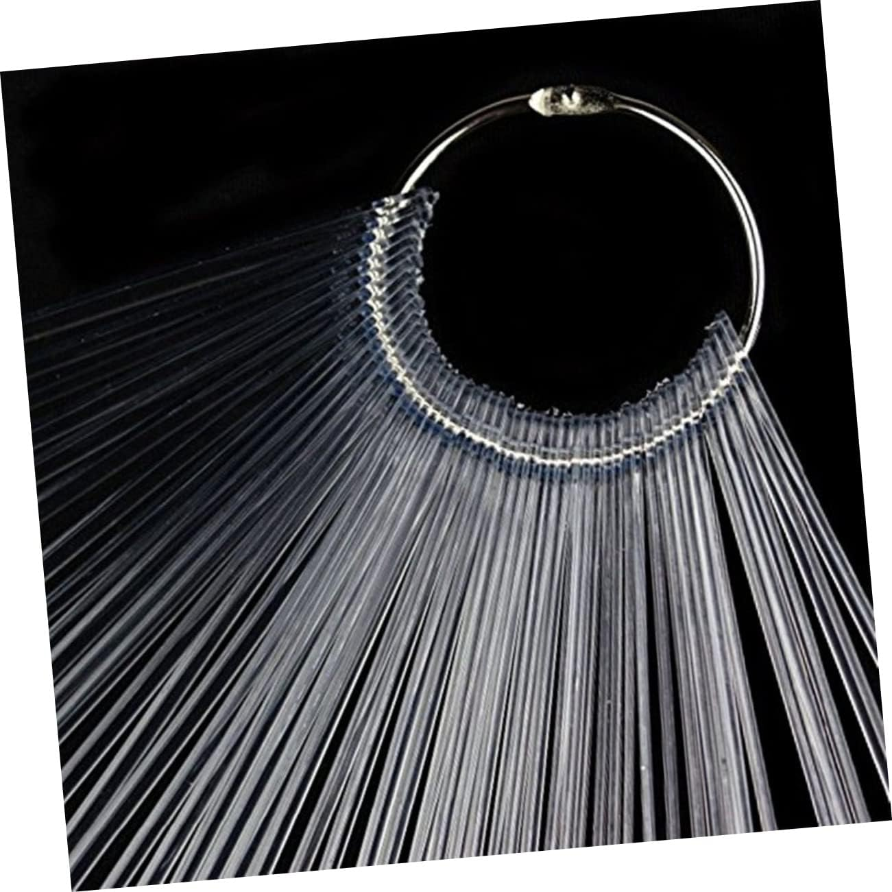 DEARMAMY 50Pcs Nail Display Boards False Nail Art Tips Sticks Polish Plate Practice Templates image number 1