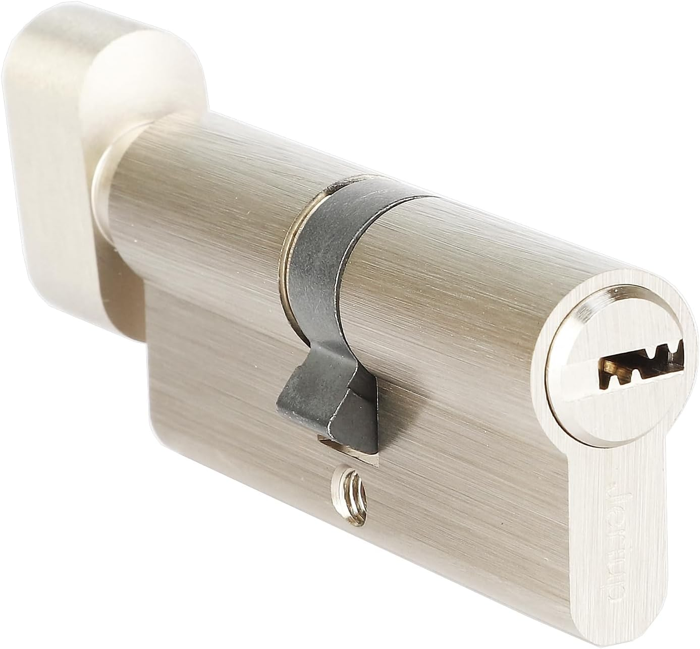 80Mm (35/10/35) Oil Rubbed Bronze (Black Color) Euro Cylinder with 5 Keys (Dimple), Single Open Copper Cylinder, Suitable for Wooden, Composite, UPVC or Aluminium Doors with a Euro Profile image number 6