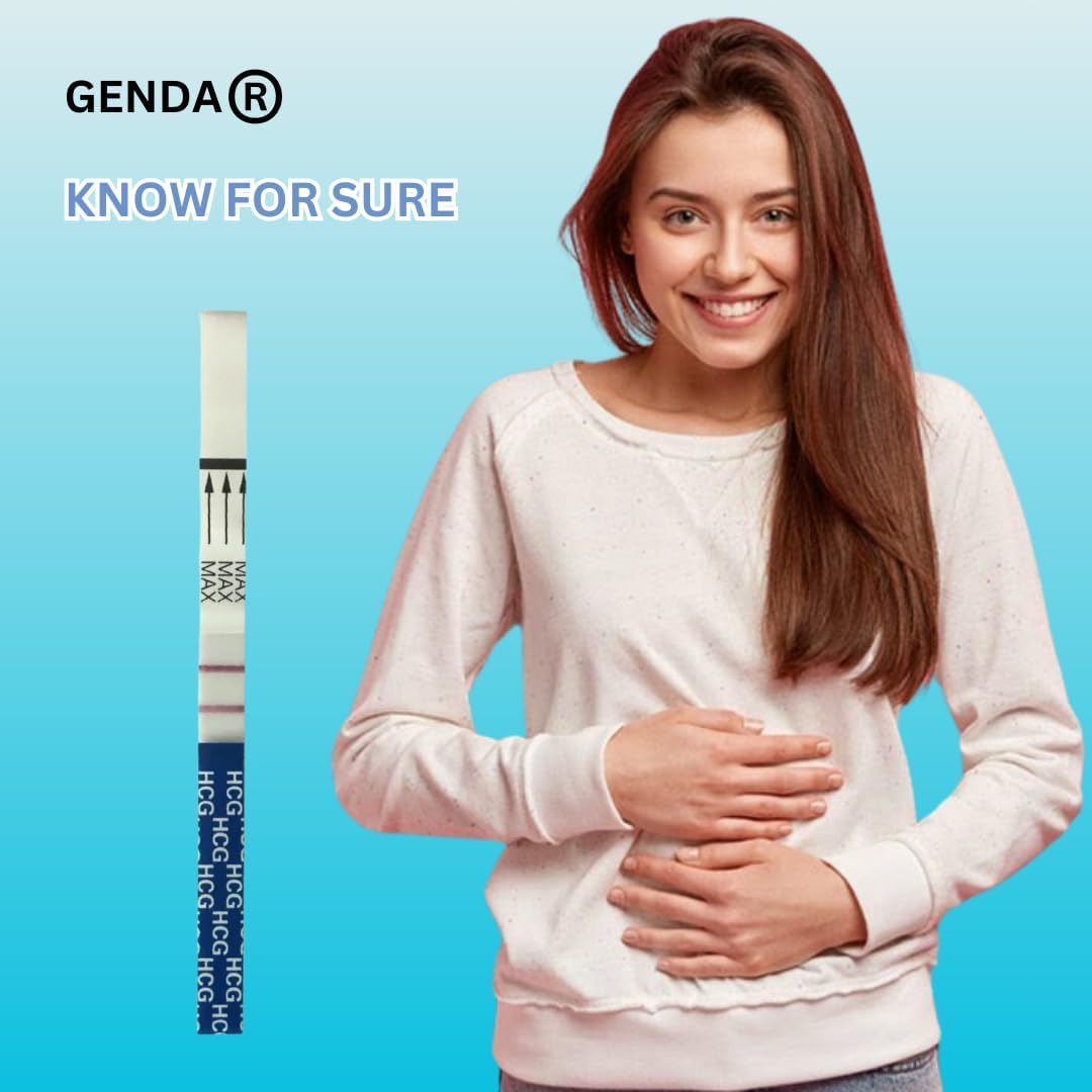 10 Pregnancy HCG Test Strips One Step Urine Test Strip Combo Predictor (10 HCG) Pack of 10 image number 5