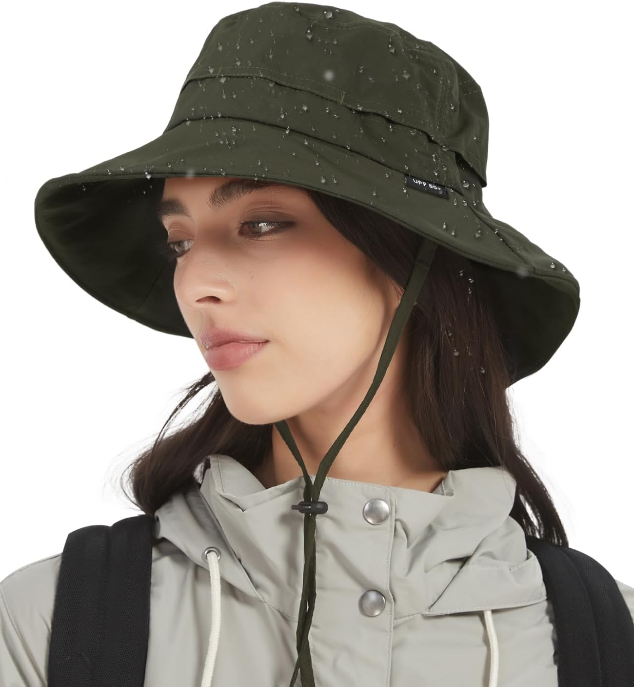 Creekstone Bucket Hat Waterproof Rain Hat for Women Men Sun Hats UPF50+ Packable Summer Hat Hiking Travel Floppy Sun Hat