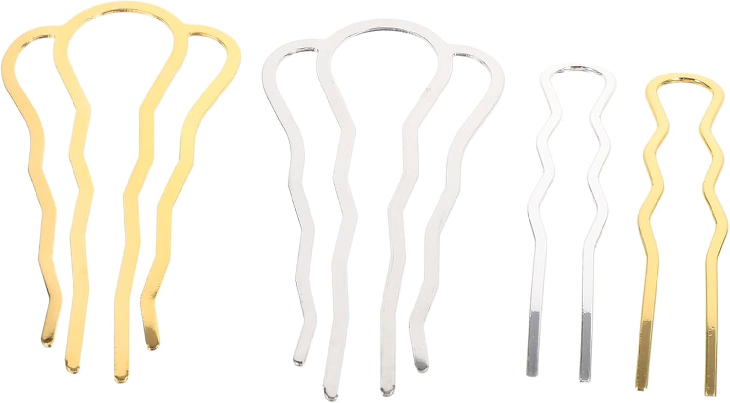 Gogogmee 4Pcs Wedding Hair Comb French Side Hairpin Hair Accessories for Women Bridal image number 3