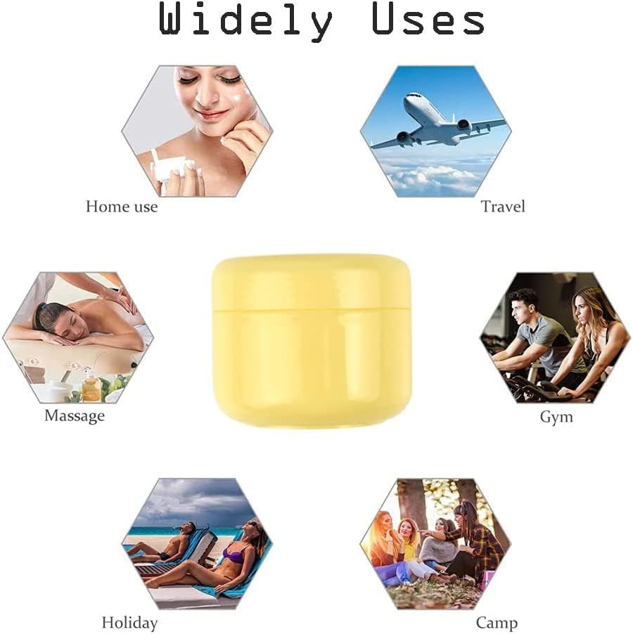 12Pcs Plastic Small Travel Containers - Leakproof Refillable Cosmetics Jars with Lids and Scoops for Makeup Samples image number 5