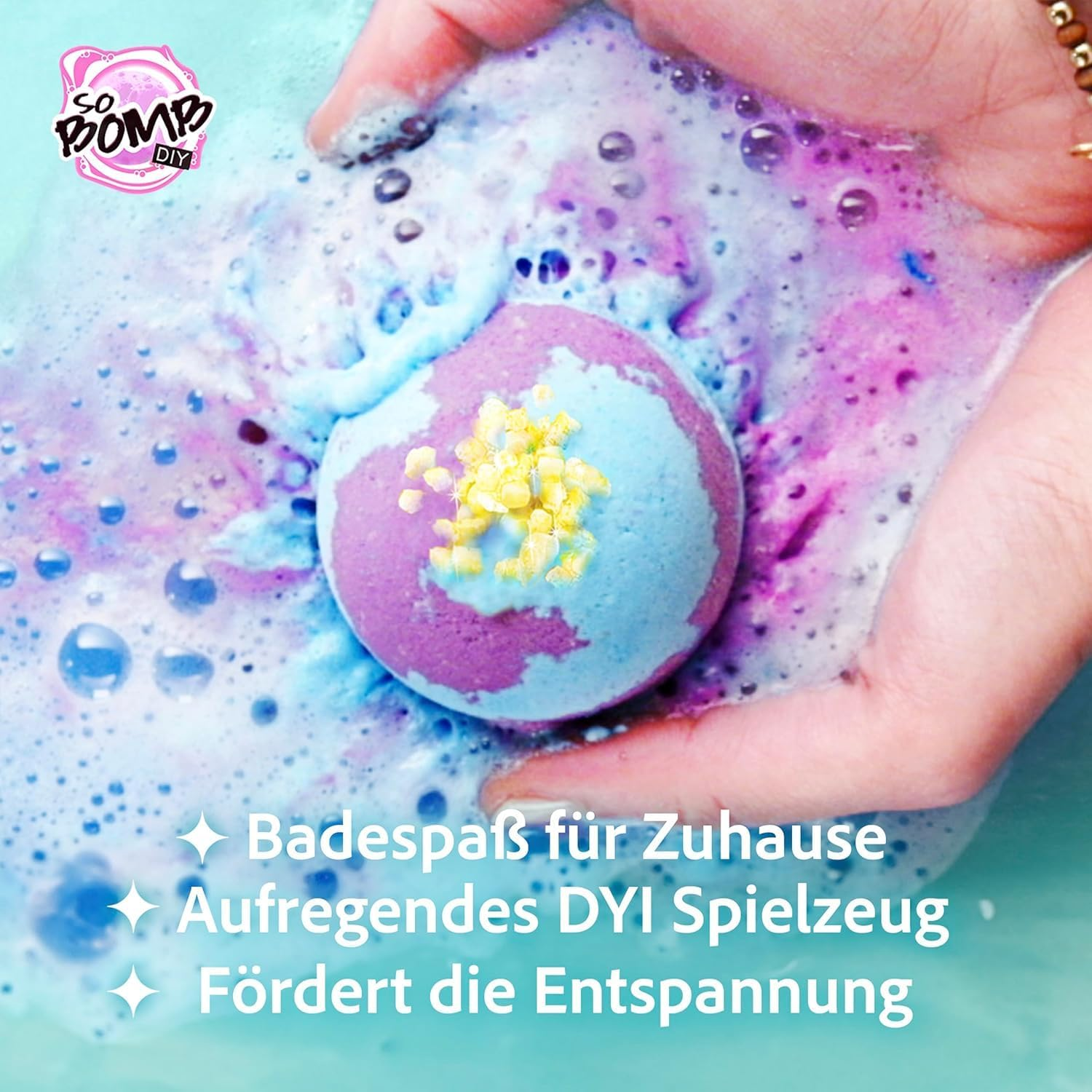 Canal Toys so Bomb DIY Aroma Bath Bomb Kit 6 Pack, Multicolour, Lavender Scent image number 6