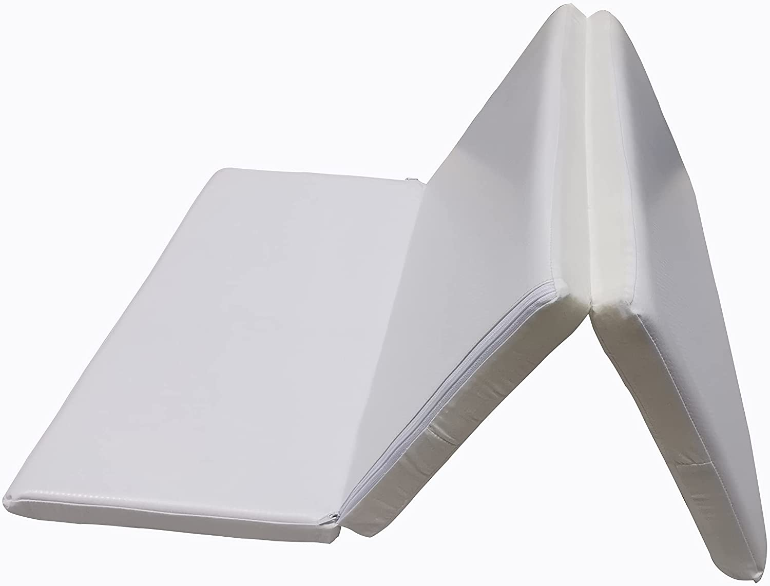 Braffy Portacot Mattress Portable Foldable Cot Travel Cot Foam Mattress, White, 95 X 65 X 3Cm Breathable Double Sided image number 2