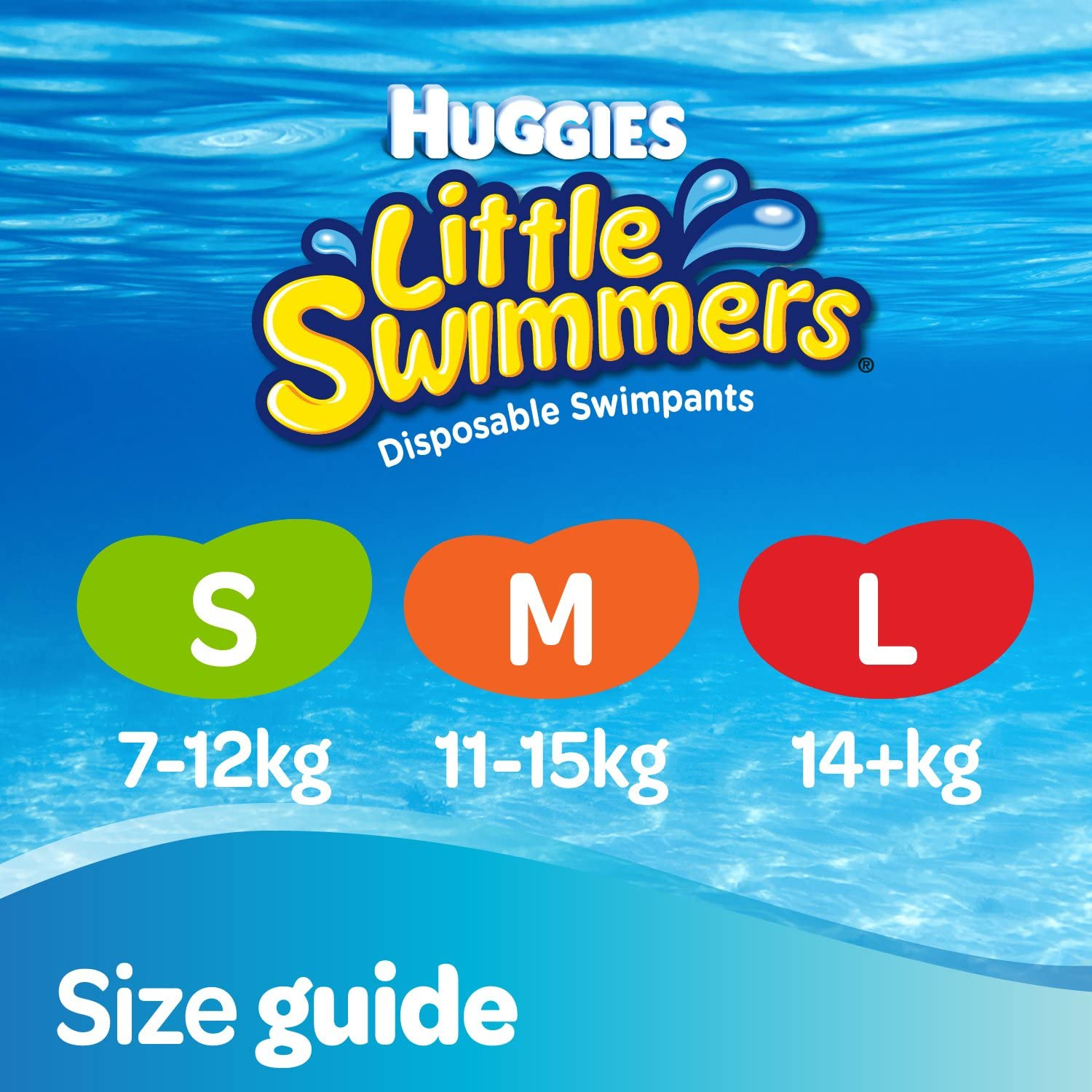 Huggies Little Swimmers Swim Nappy Small (7-12Kg) 36 Count
