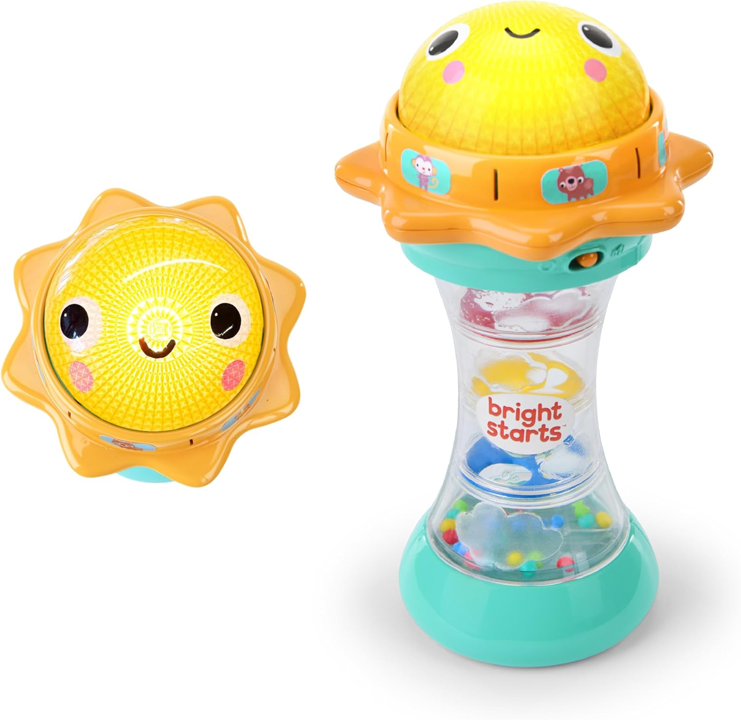 Bright Starts Elephone Baby Phone Toy for Mini-Me Fun with Music and 20+ Sound Effects, 6 Months & Up