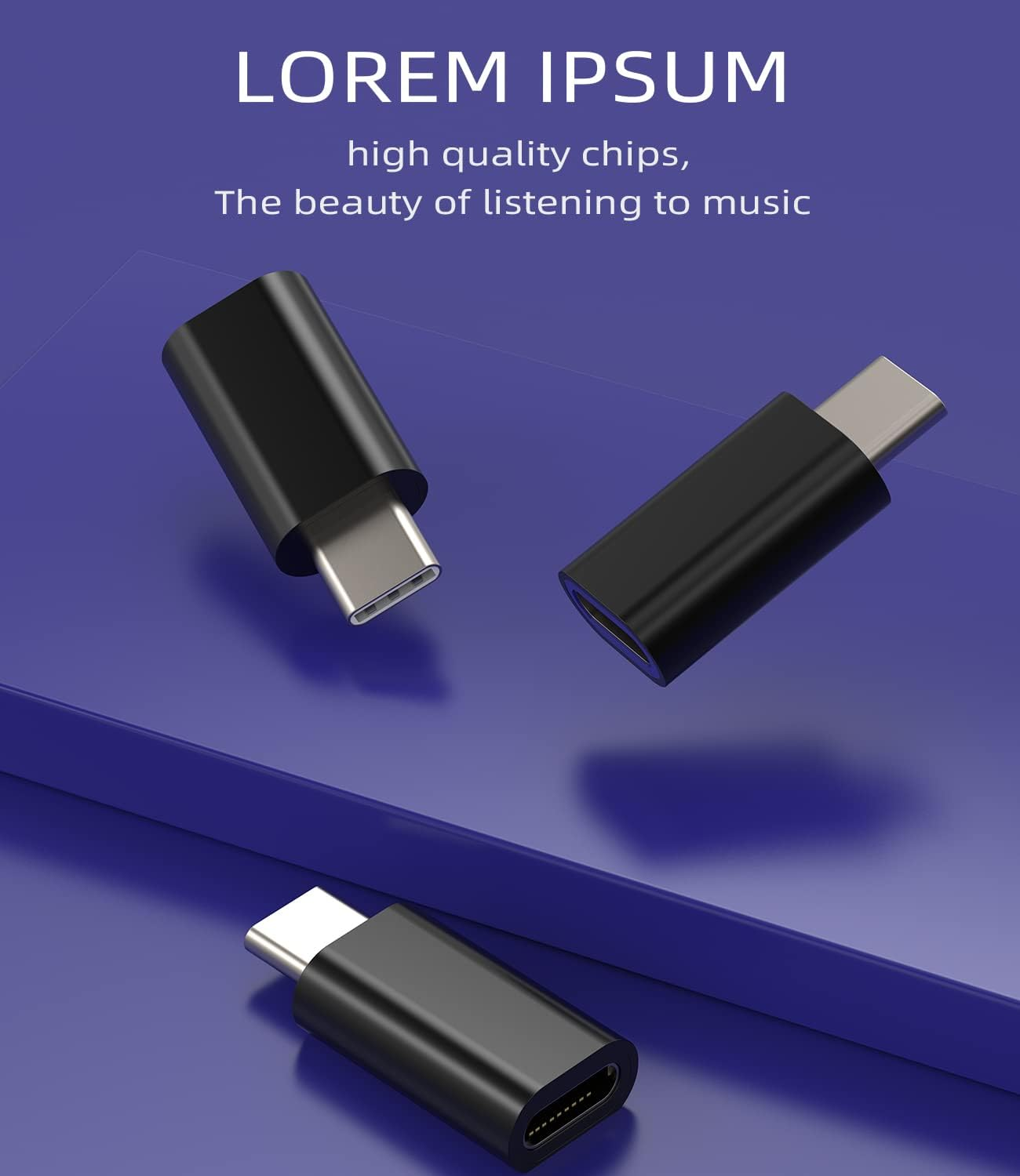 Lightning to USB C Adaptor for Iphone16 15 Pro Charging Adapter (3Pack) for Apple for Ipad Compatible for Samsung Galaxy Charger Female Cable Type C Male Jack Connector Data Port Android Converter