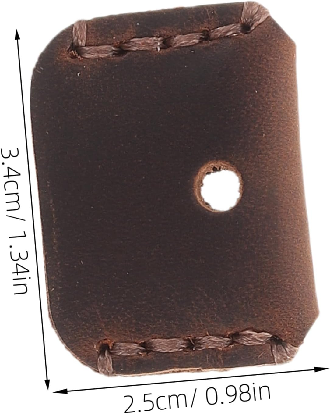 3Pcs Handmade Leather Key Covers Caps Retro Cowhide Key Identifier Protector Stylish Small Gadget Accessories image number 4