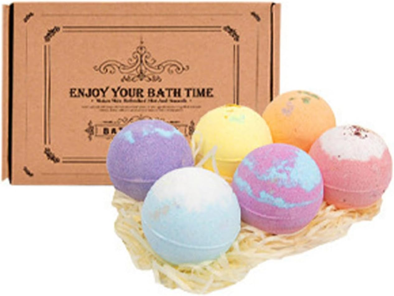 Jugaoge Shea Butter Bath Bombs Collection Handmade Gift Set for Soft Skin 12 Pieces/Box One Size