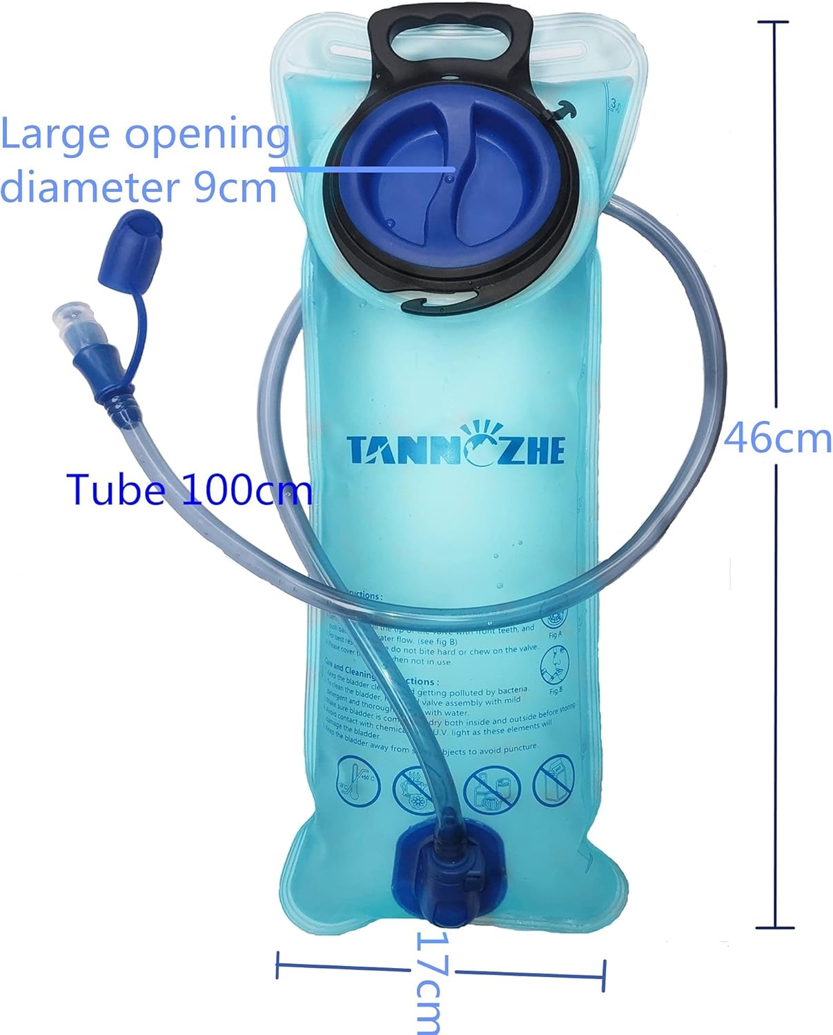 Hydration Bladder Water Bladder Leak Proof Water Reservoir,Bpa Free Hydration Pack Replacement,Sports Travel Reservoir Hydration Bag Pack Hiking,Outdoor image number 4