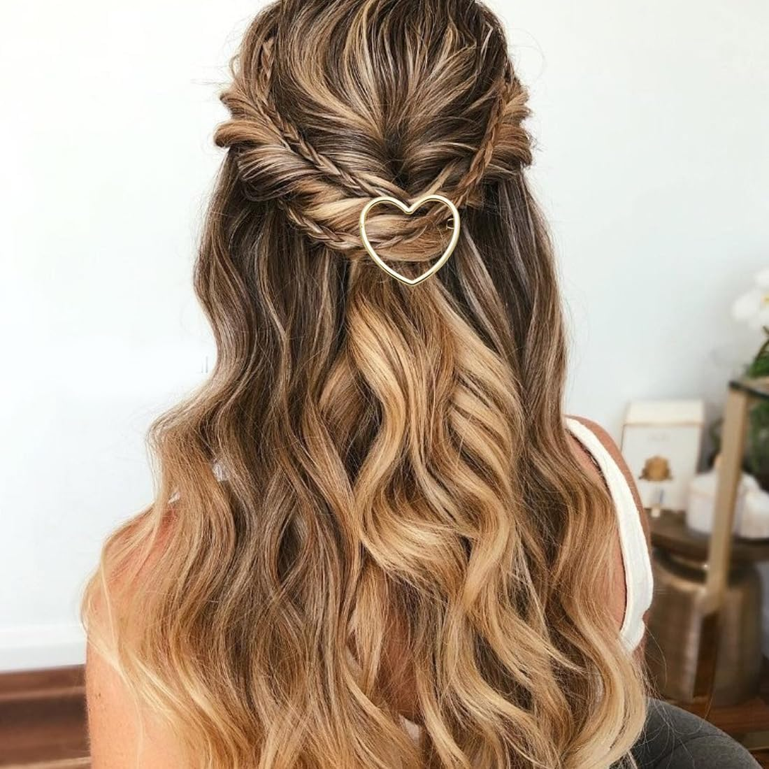 SGERUFZ 5 Pieces Women Girls Chic Simple Fashion Hair Clips Metal Bow Hair Accessories Simple Gifts image number 1