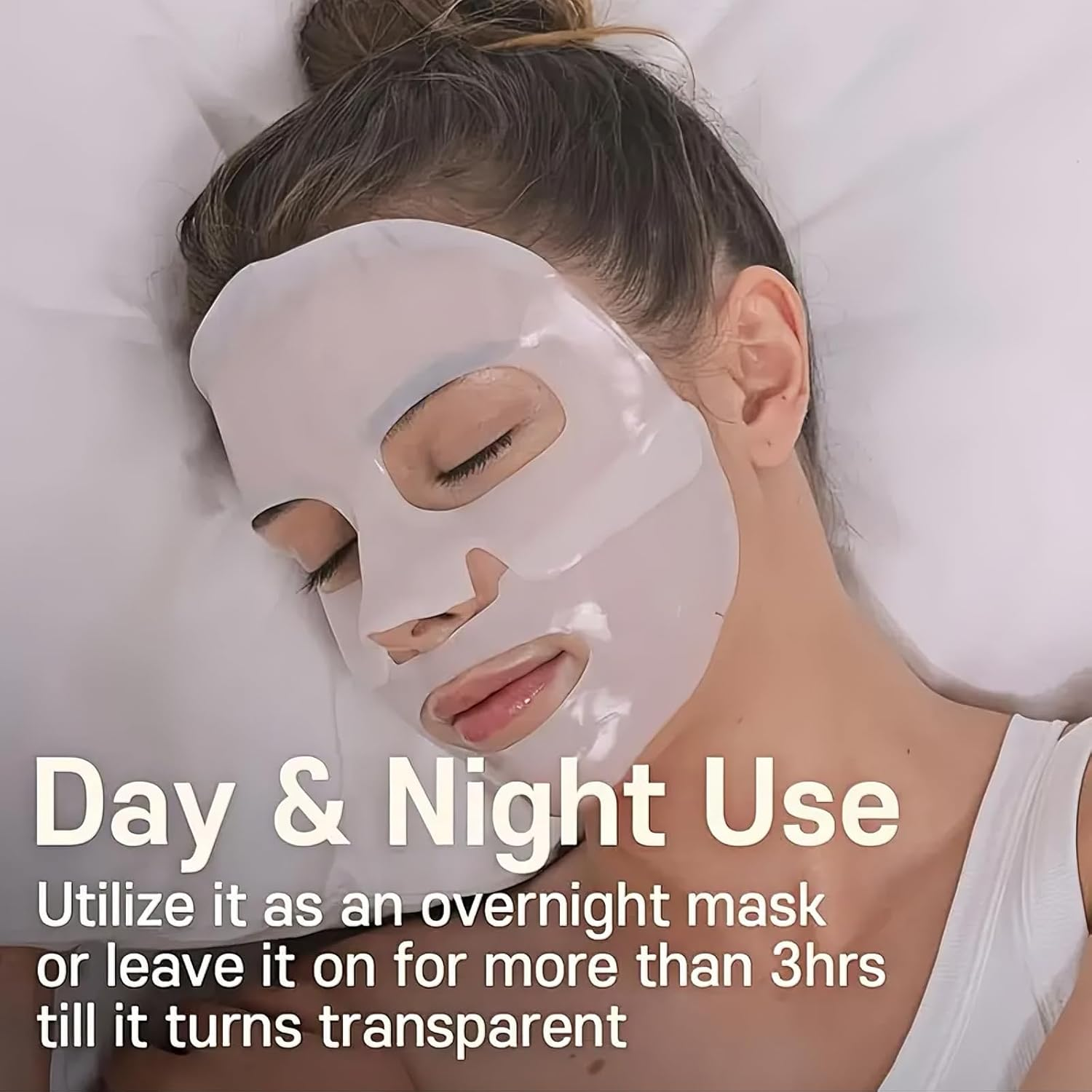 8Pcs Collagen Mask, Hydrating Overnight, Bio-Collagen Sheet Mask for All Skin Types Anti-Aging - Minimize Wrinkles & Boost Elasticity, Plump Skin Treatment image number 5