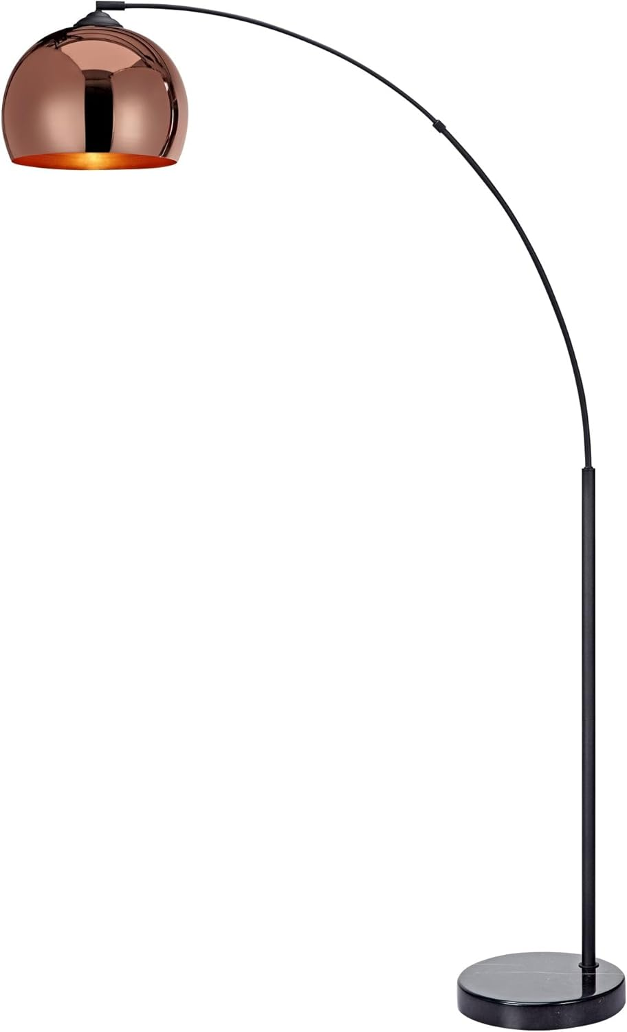 Teamson Home Arquer Arc Floor Lamp, Antique Brass