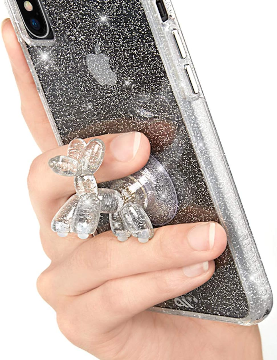 Case-Mate - Phone Holder - Stand Ups - Balloon Dog - Phone Stand - Sheer Crystal - Clear image number 4