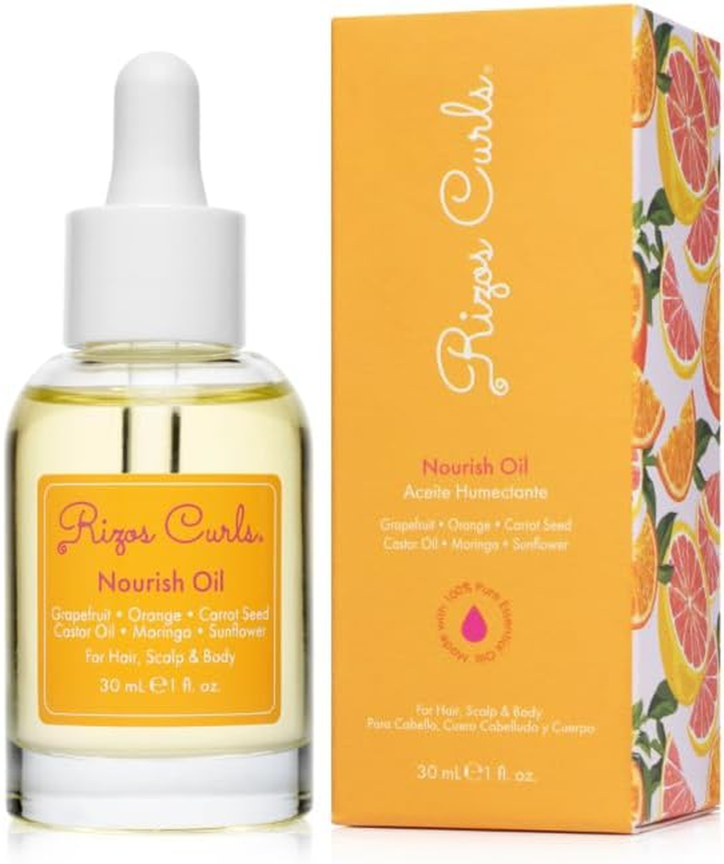 Rizos Curls Nourish Oil Strength & Frizz Control - Improve Split Ends & Repair Dry Brittle Hair Smooths & Hydrates All Hair Types Straight, Wavy, Curly Non-Greasy, Sulfate & Paraben Free image number 5