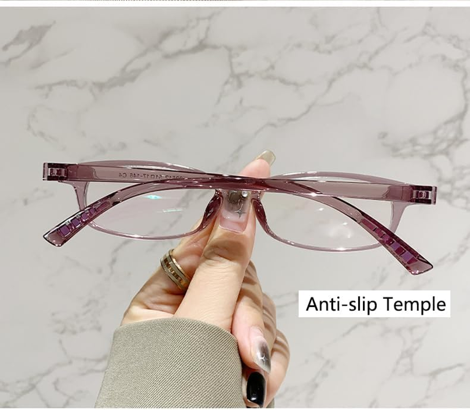 Onrtry Fake Clear Glasses Non  Eyeglasses Rectangular Frame Eyewear - A1 Bright Black image number 3