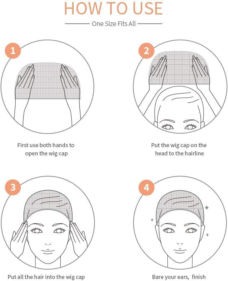 DEPHNARSA Stocking Wig Caps, 24 Pieces Stretchy Nylon Wig Caps Stocking Caps for Wigs Wig Caps for Women Men (E-Beige) image number 2