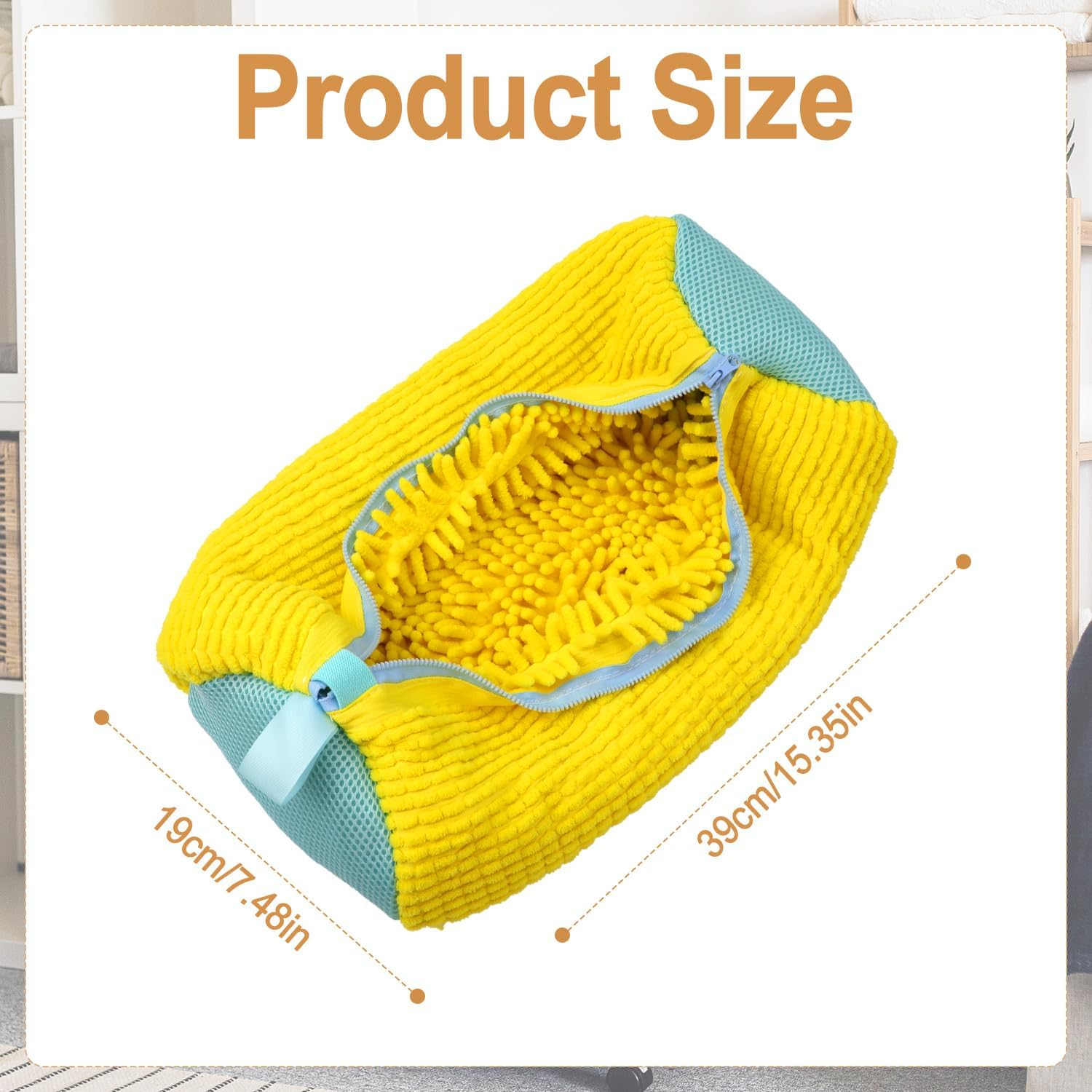 Shoe Washing Machine Bag, Reusable Shoe Cleaning Bag Laundry Shoe Bag Machine Wash Shoe Bag Shoe Washing Pouch for Washing Machine Dryer Laundry for 360 Degree Cleaning All Shoes (Yellow), Yellow,
