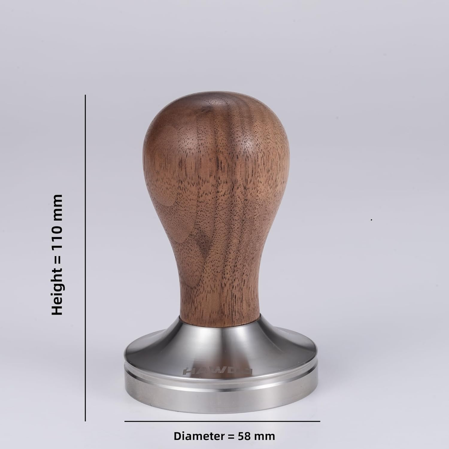Classic Wood and Stainless Steel 58Mm Coffee Tamper - Timeless Espresso Tool for Coffee Enthusiasts and Baristas image number 1