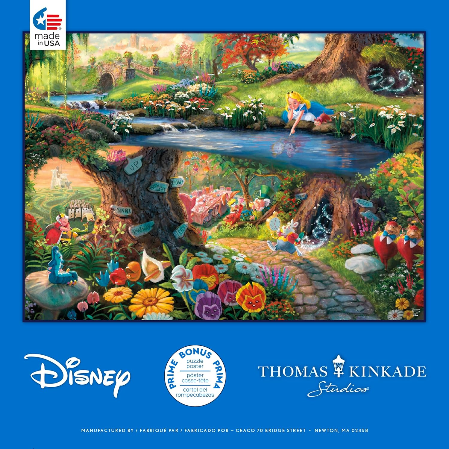 Ceaco - Disney - Thomas Kinkade - Alice in Wonderland - 1000 Piece Jigsaw Puzzle image number 3