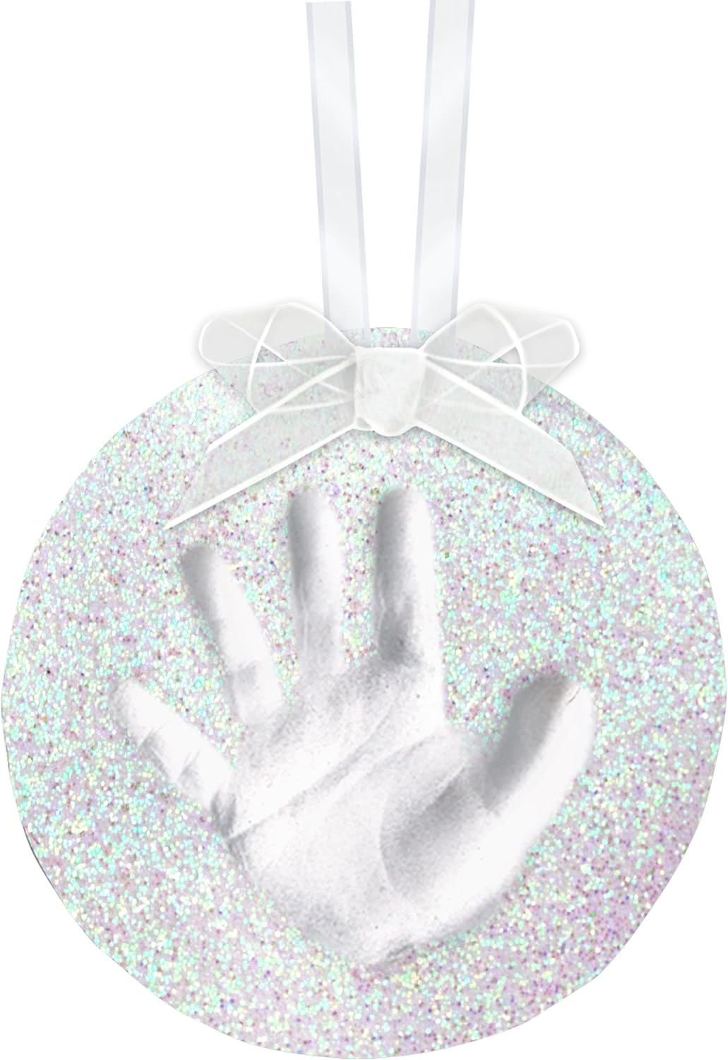 Pearhead Babyprints Handprint or Footprint Holiday Glitter Ornament