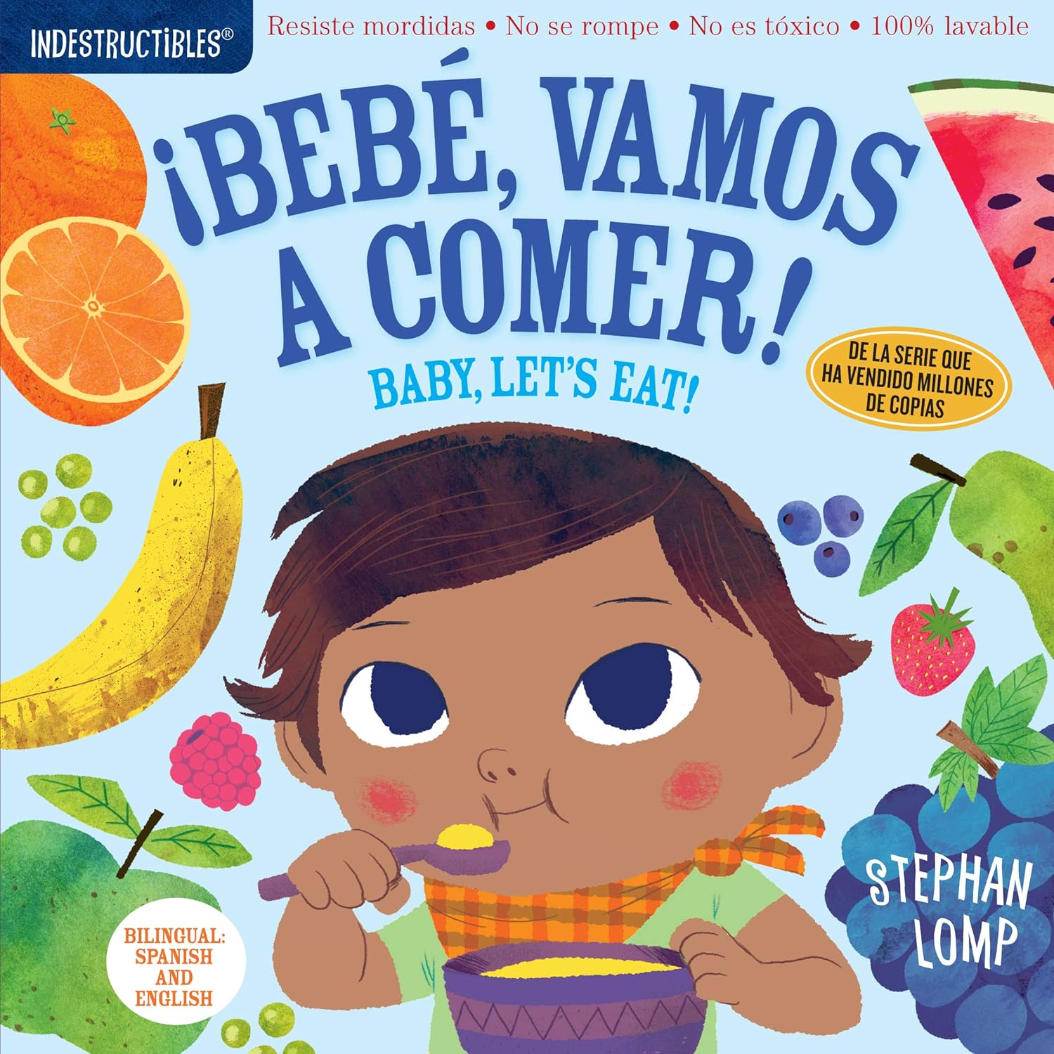 Indestructibles: Bebe, Vamos a Comer! / Baby, Let'S Eat!: Chew Proof Rip Proof Nontoxic 100% Washable (Book for Babies, Newborn Books, Safe to Chew) image number 2