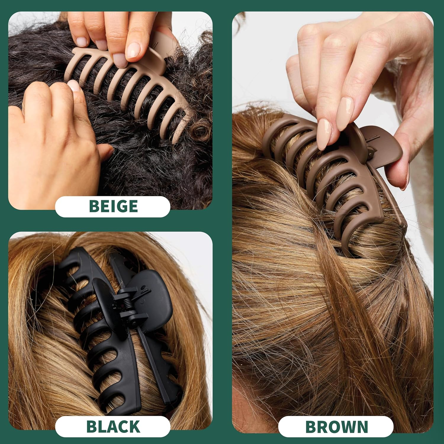 So Eco Essential Claw Clips - 3 Pack